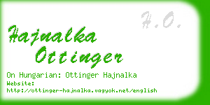 hajnalka ottinger business card